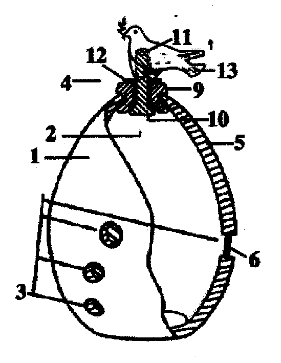 音孔处为内外对应凹进音孔坑的埙型容器