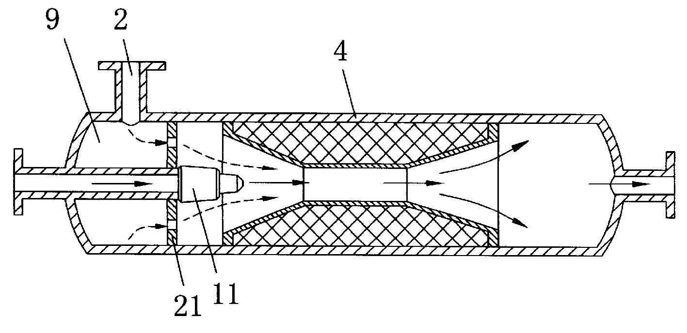 射流式汽水混合器