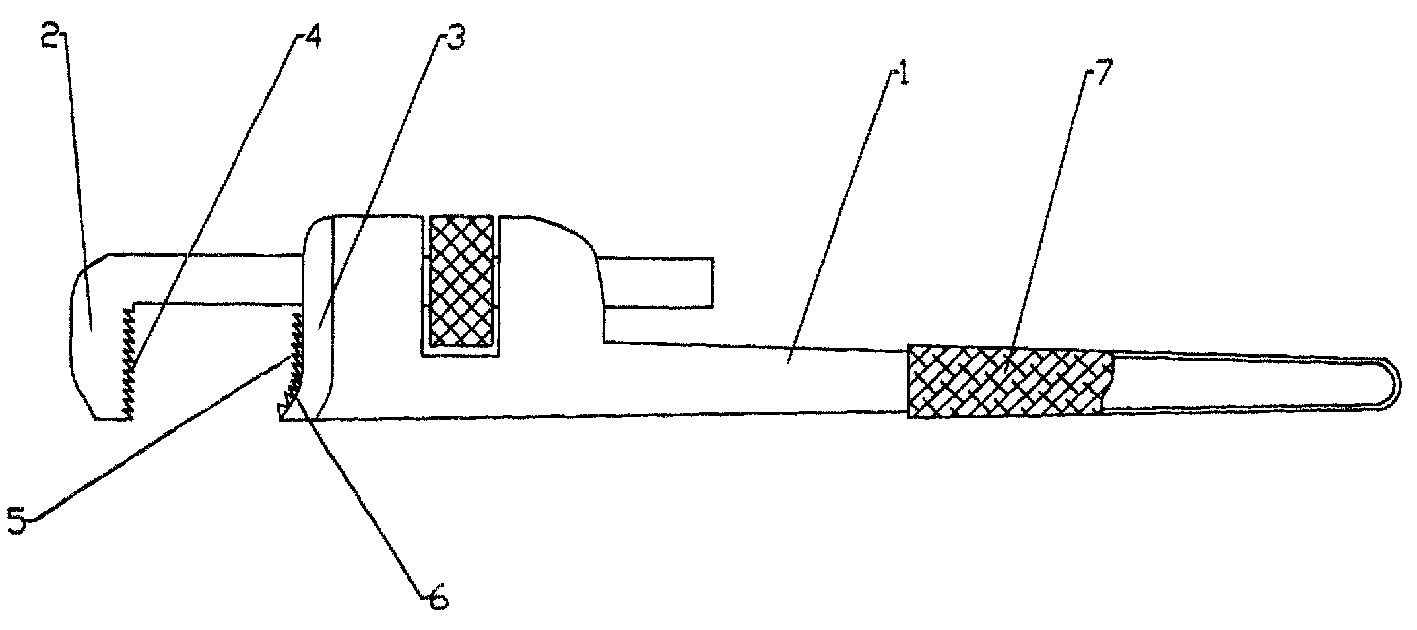 一种反向卡口管钳