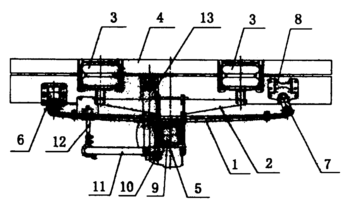 驱动桥双曲囊式四气簧复合空气悬架