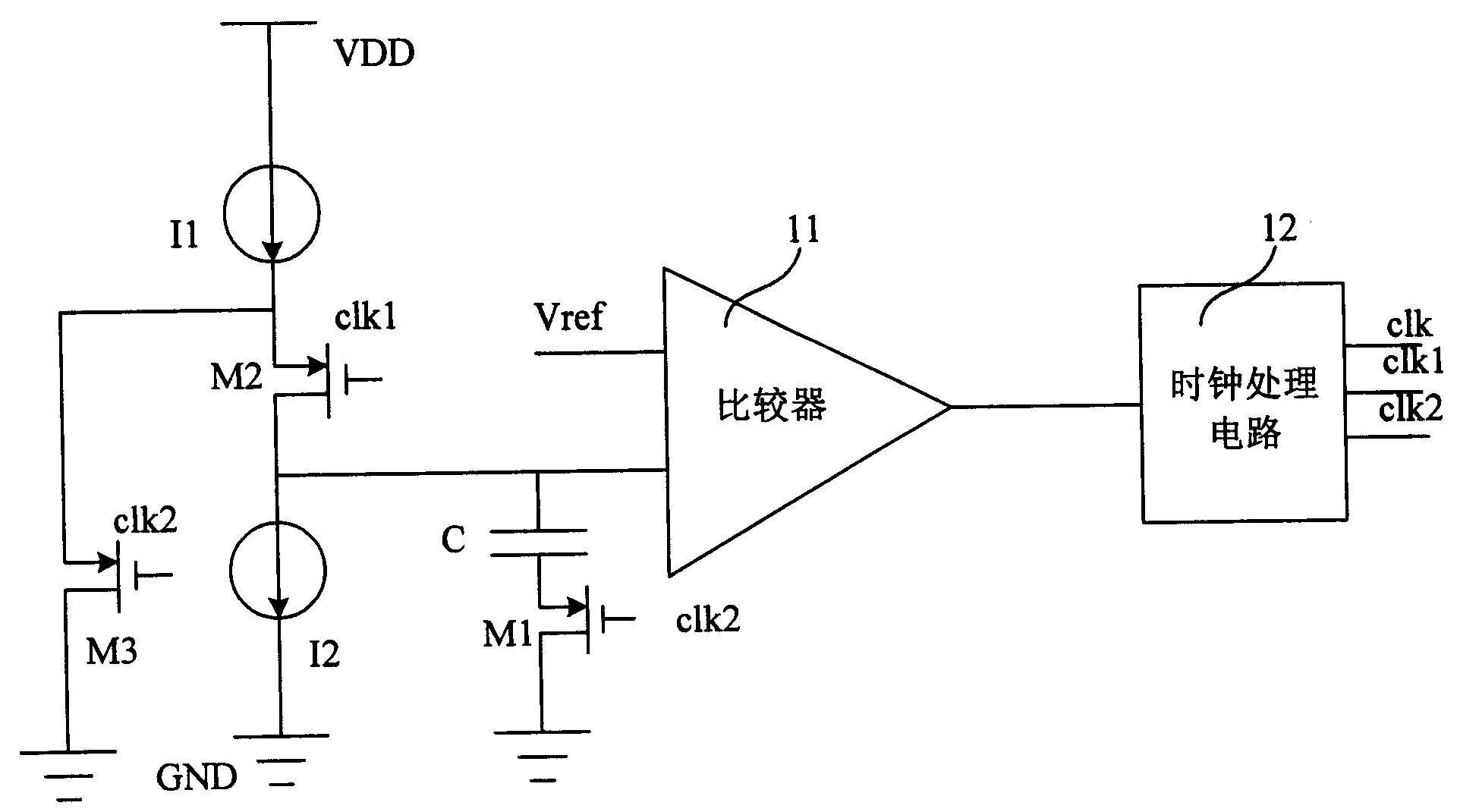 一种低温漂晶振时钟电路