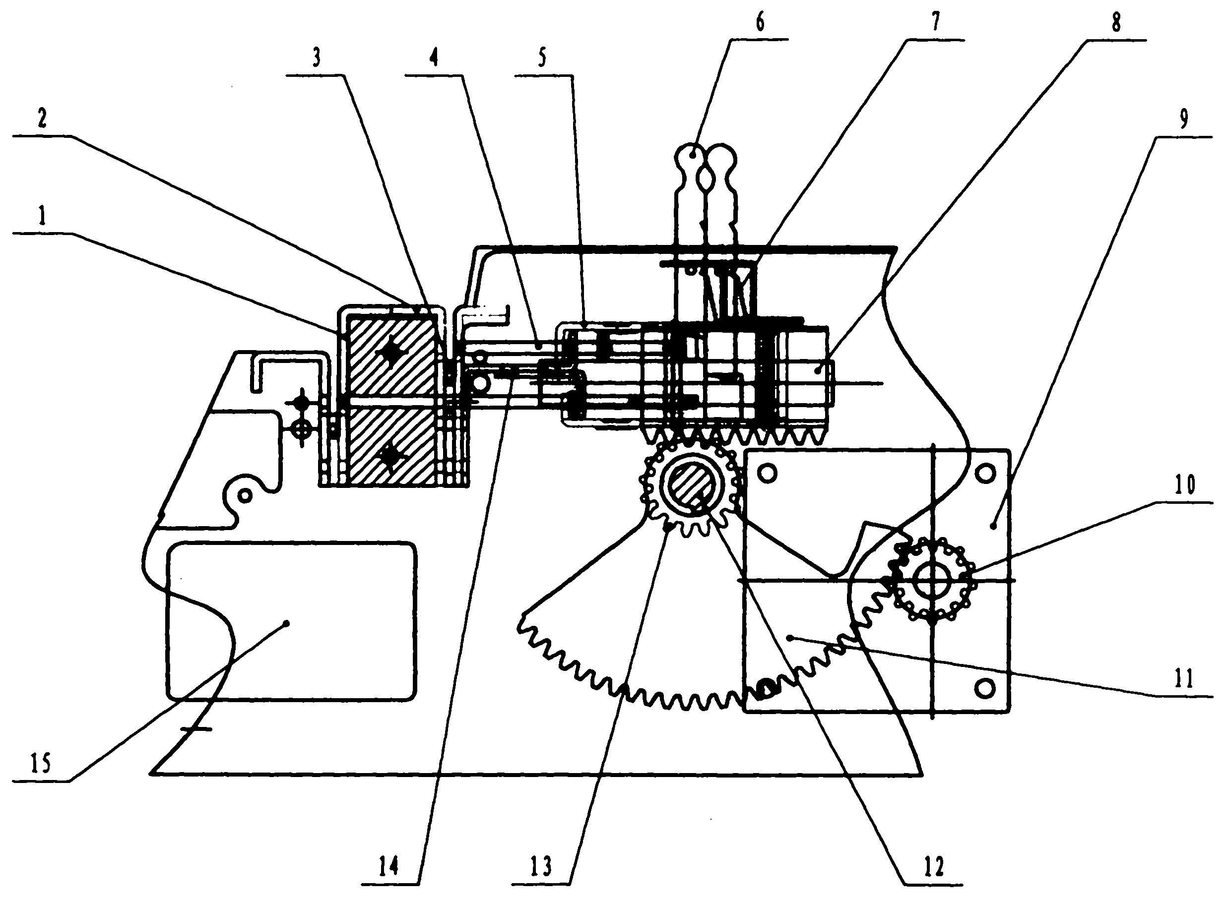 双抽刀装订机的电动冲孔机构