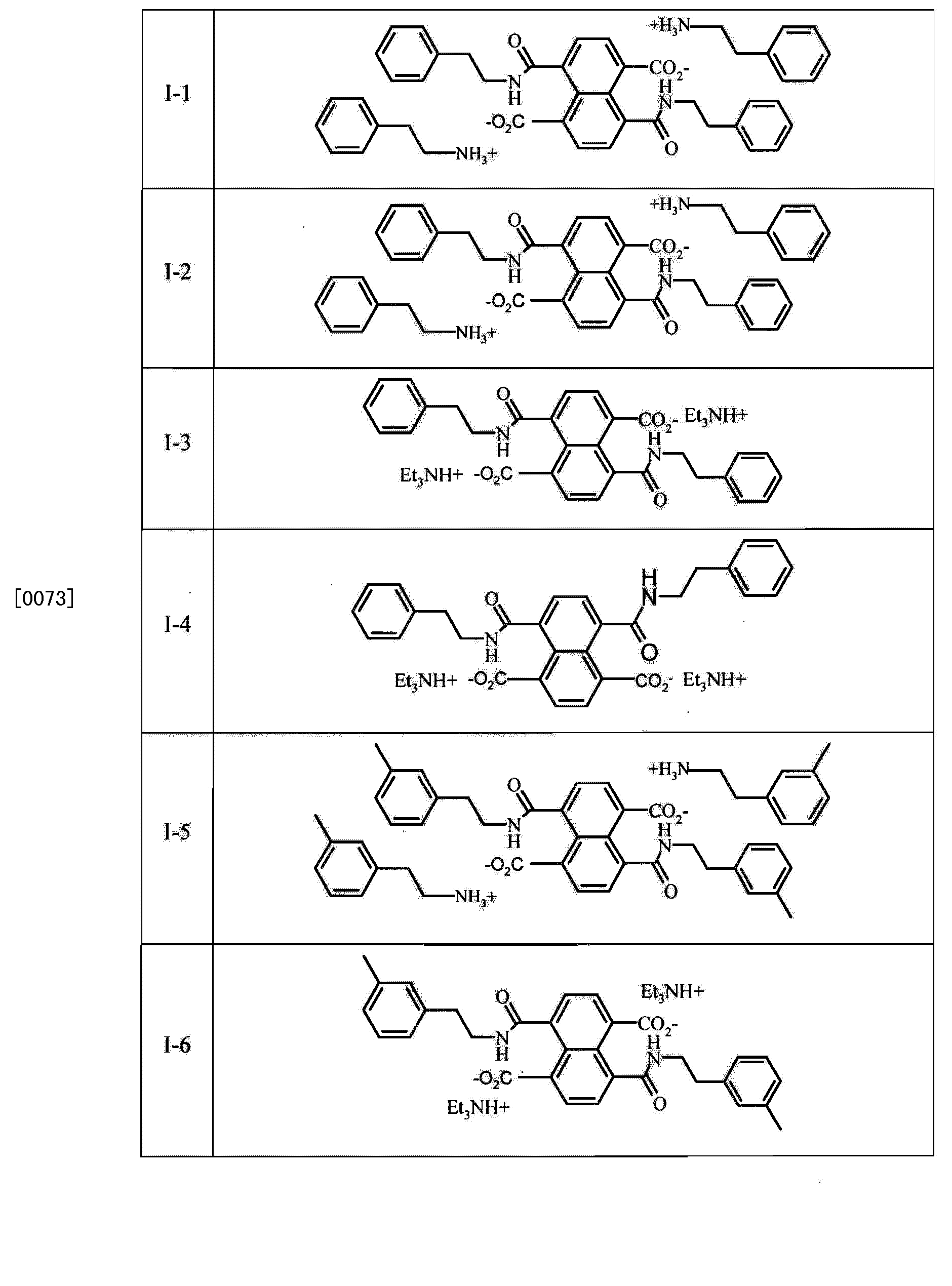 芳族酰胺酸盐和组合物