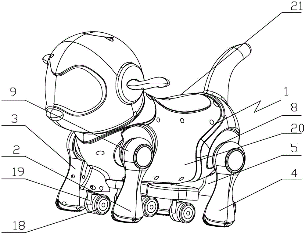 cn209519344u_电动玩具狗有效