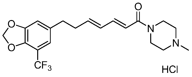 (2e,4e)-n-(4-甲基哌嗪基)-7-(5′-三氟甲基-3′,4′-次甲二氧基苯基)