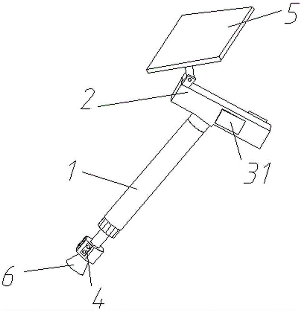 cn209645375u_一种盲人探路拐杖
