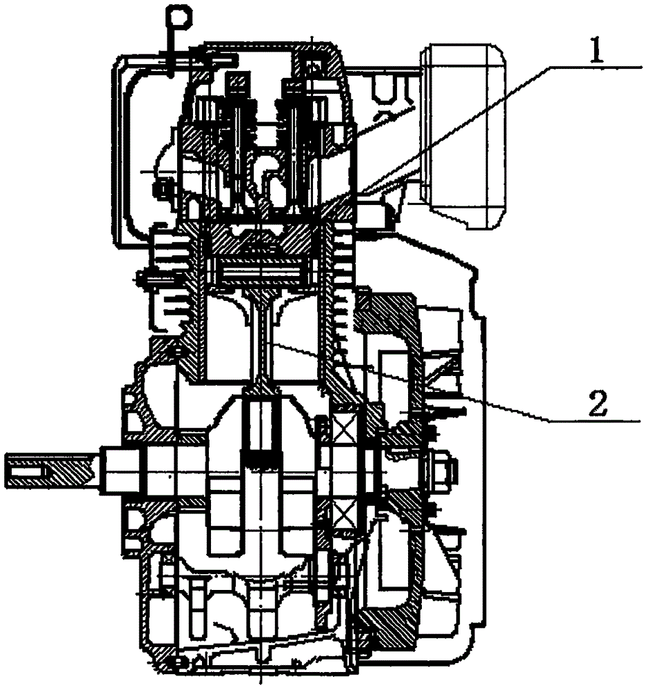 单缸柴油机零件结构图图片