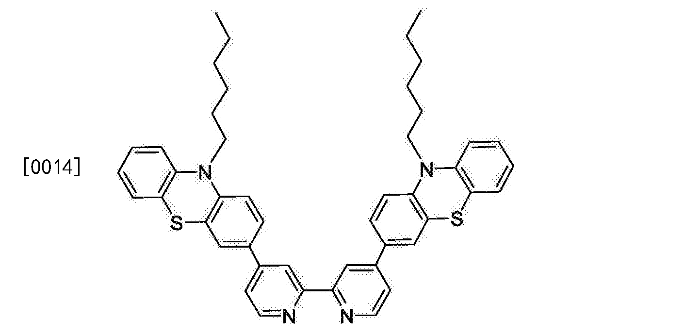 的結構式如下:[0010] ⑵在乾燥的反應器中加入染料配體,2,2_聯吡啶-4