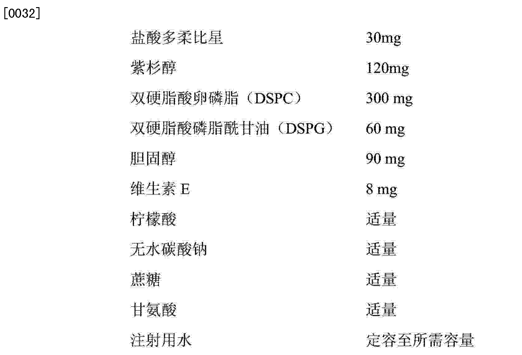 多西他赛配伍液体图片