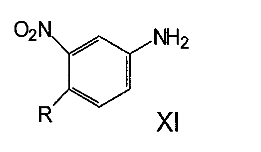 将式(xi)的4-甲基_3_硝基苯胺与式(xii)的三氟甲基芳酰基氯化物缩合