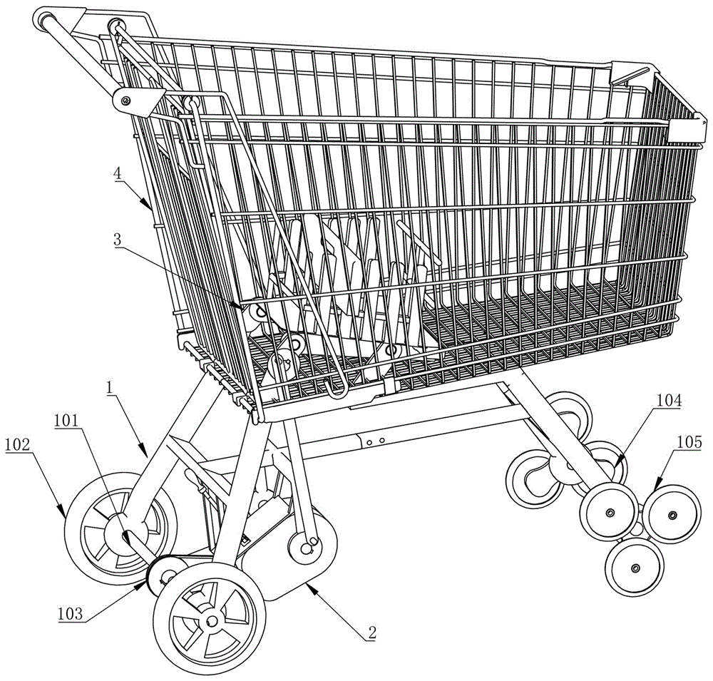 cn109910977a_多功能婴儿摇椅购物车