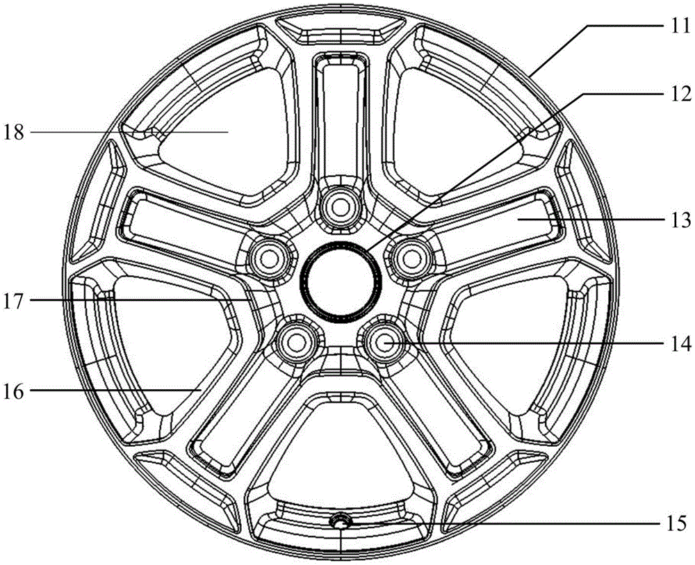火车轮毂结构图图片