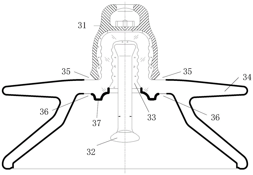 cn109727735a_一种盘形悬式玻璃绝缘子及其防污闪涂料涂敷方法