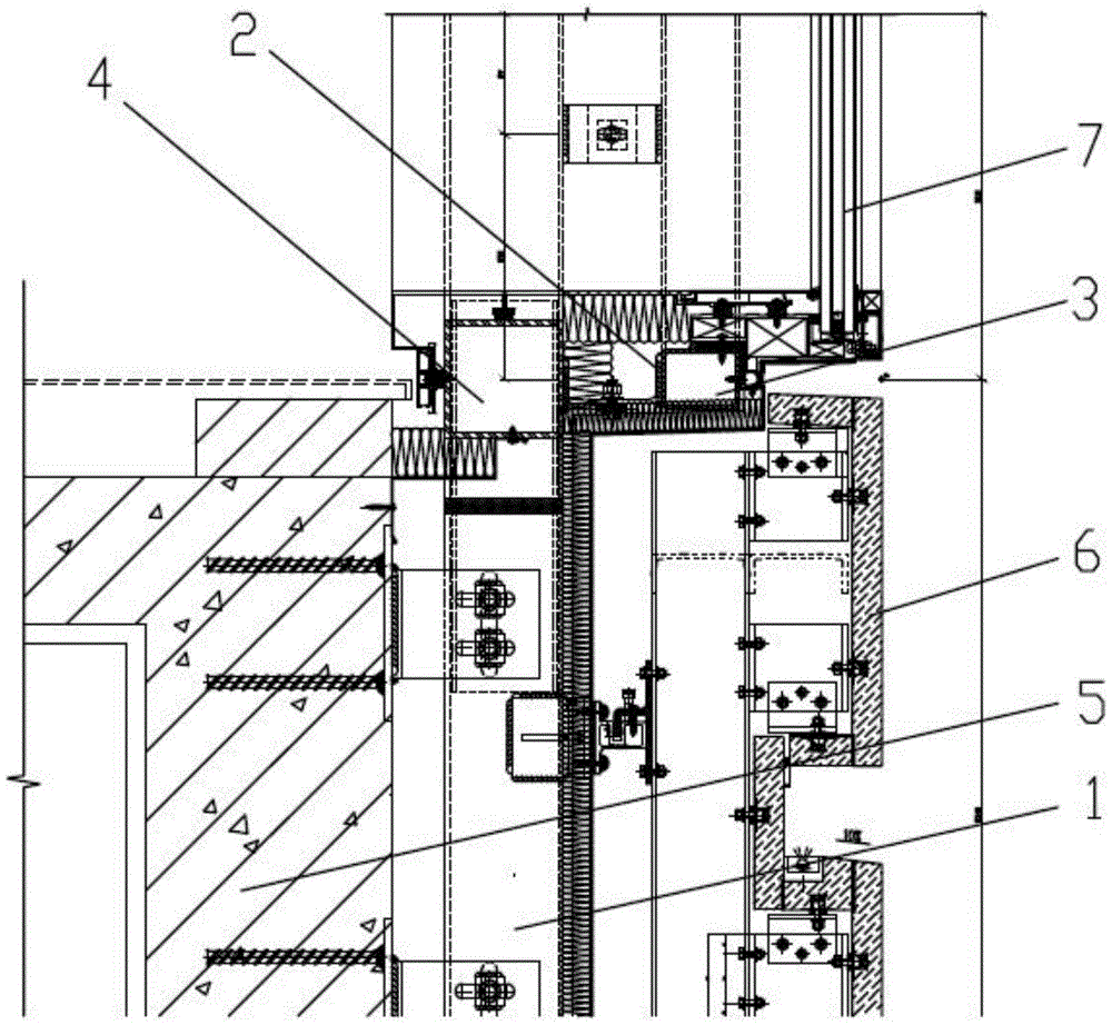 cn209603352u_一种钢铝组合幕墙结构