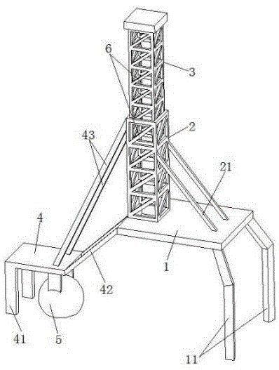 cn109707318a_伸缩钻机井架