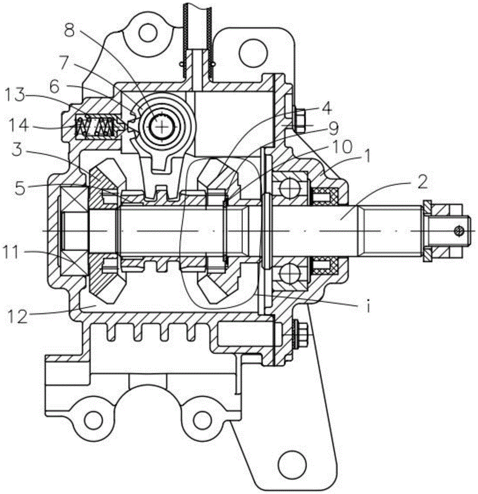 一种三轮摩托车倒挡器