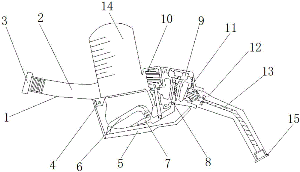 一种移动式送奶车专用定量送奶枪