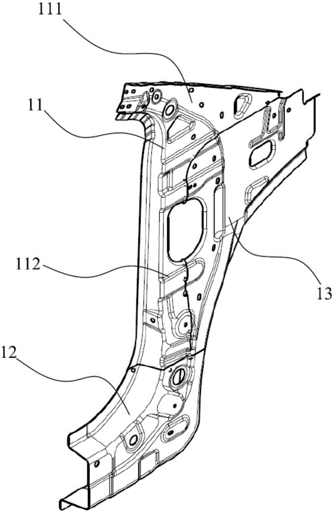 cn208760726u_a柱内板及汽车有效