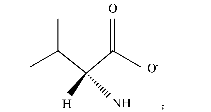 [0014] 手性d-纈氨酸根陰離子的結構式是:[0015][0016] 所述的陽離子