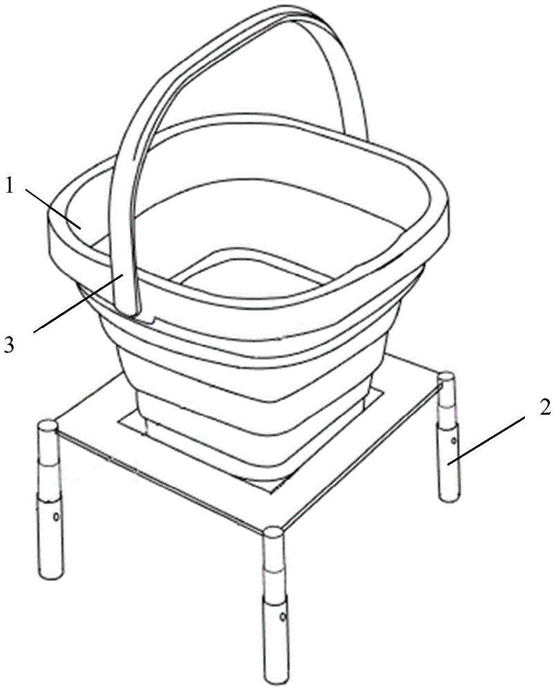 cn209955645u_一种易于稳固和携带的伸缩式写生水桶
