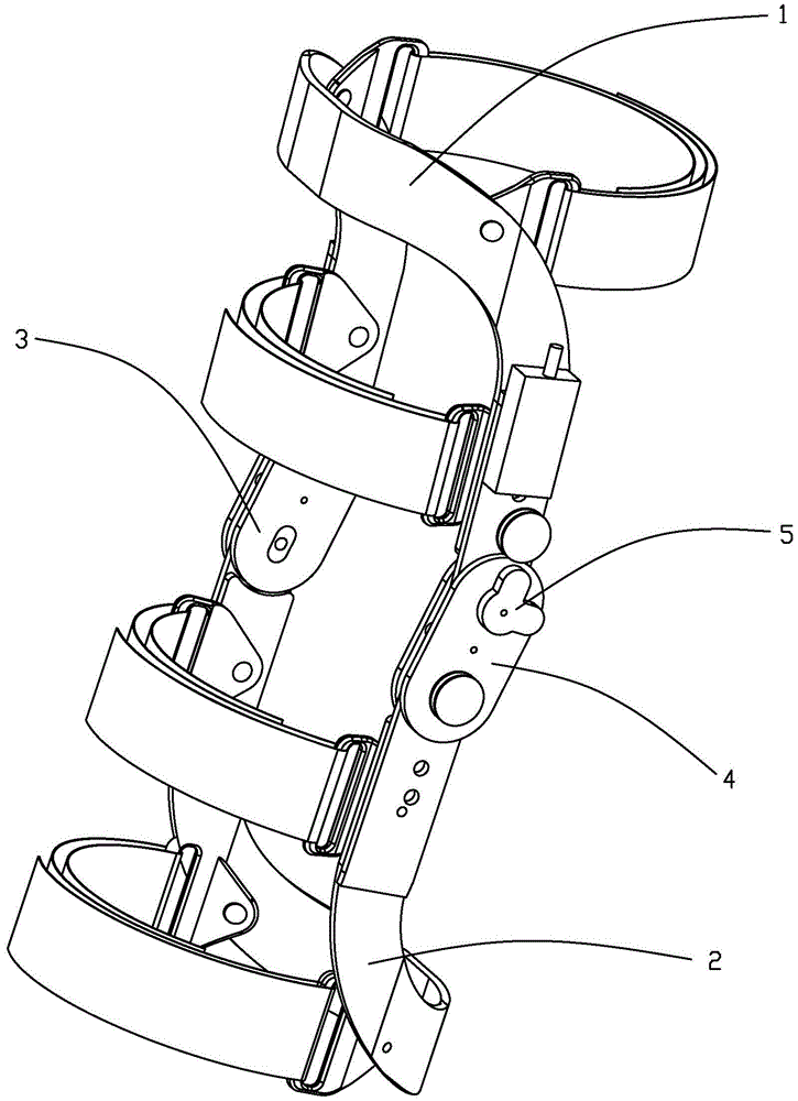 cn209579537u_可加速回转的膝关节穿戴助力器
