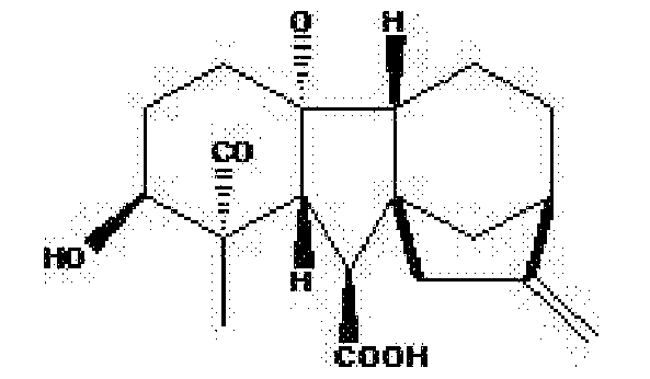 [0003[0002 本发明涉及的赤霉素a4,其结构式如下:背景技术[0001 本