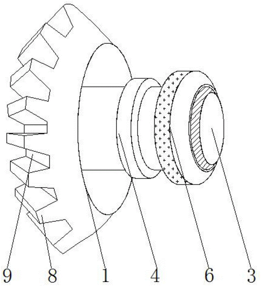 一种用于纺织机械上的螺旋伞齿轮