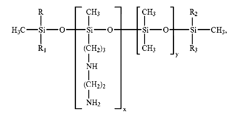 引本发明的另一个实施方案是作为b)i)的组分的聚硅氧烷共聚物与氨基取