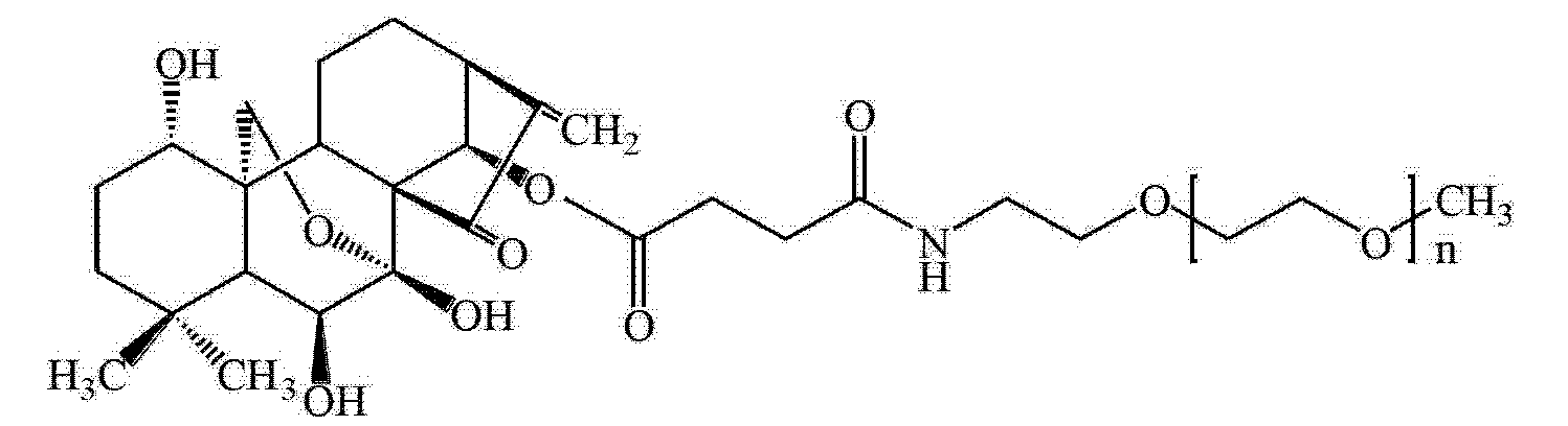一种聚乙二醇为载体的冬凌草甲素的前药及其制备方法