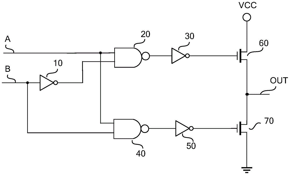 三态门非门电路图图片