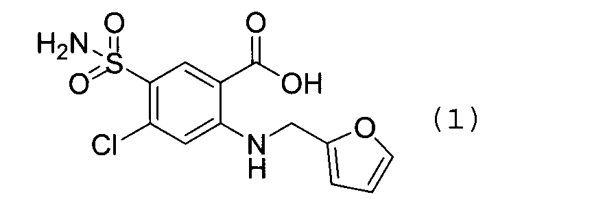 结构如下:背景技术[0001] 本发明属于医药化工领域,尤其是一种呋塞米