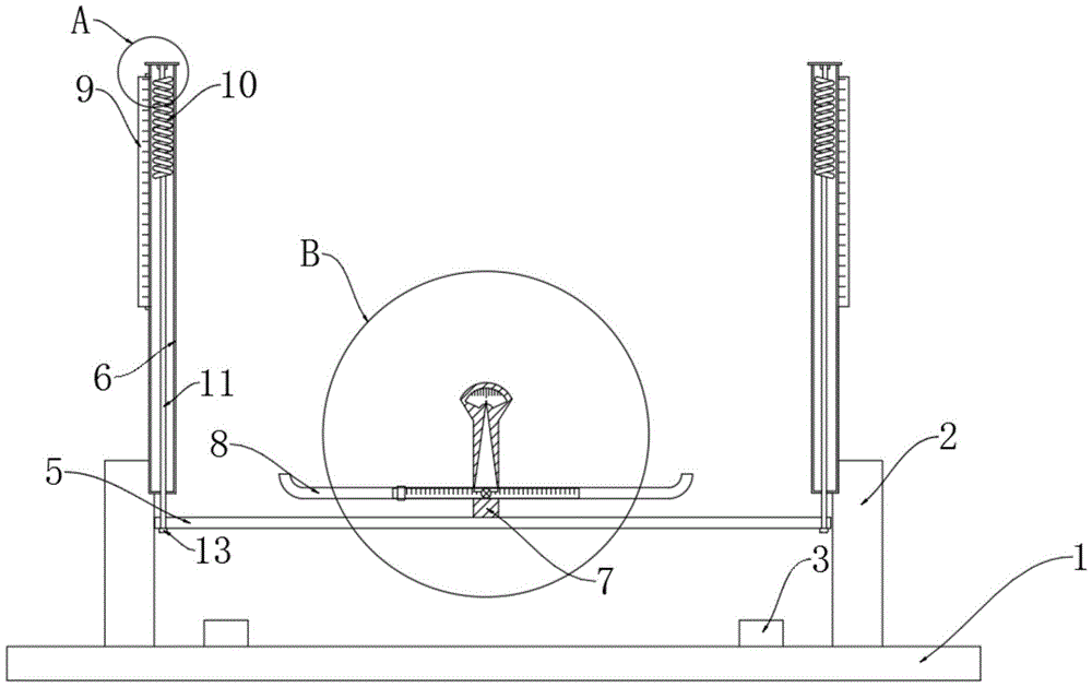 cn209674654u_一种易于操作的物理教学用弹力演示装置