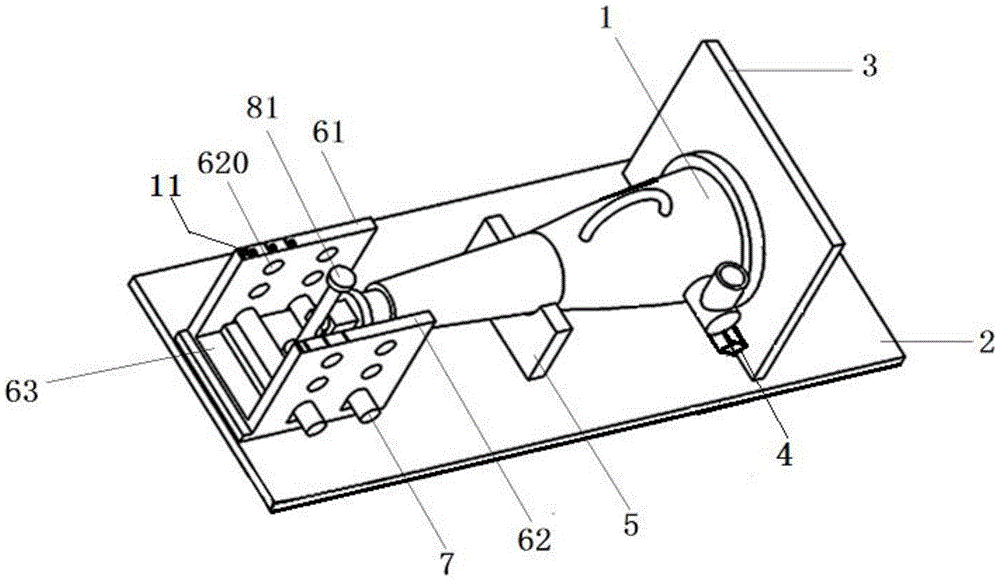 一种栓钉焊试样弯曲试验装置