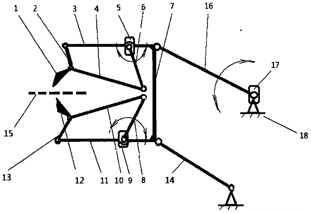 cn109956009a_双曲柄摇杆清除机