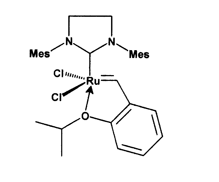 [0097] 来自通用结构式(iv)的其它合适的催化剂是具有通式(vi),(vii)