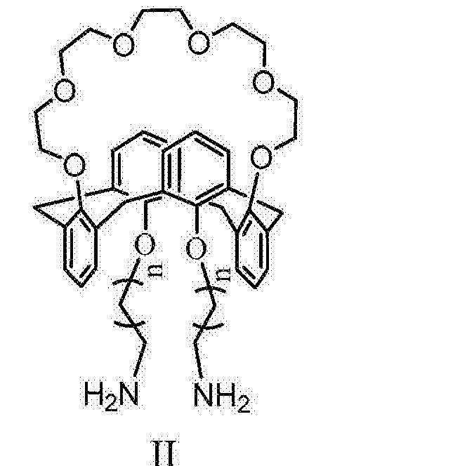 [0018][0017] (2)將如結構式ii所示的氨基杯[4]_冠-6溶於有機溶劑中