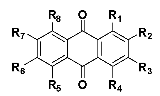 [0037[0036 蒽醌衍生物包括但不限于大黄素甲醚,大黄素,大黄酚