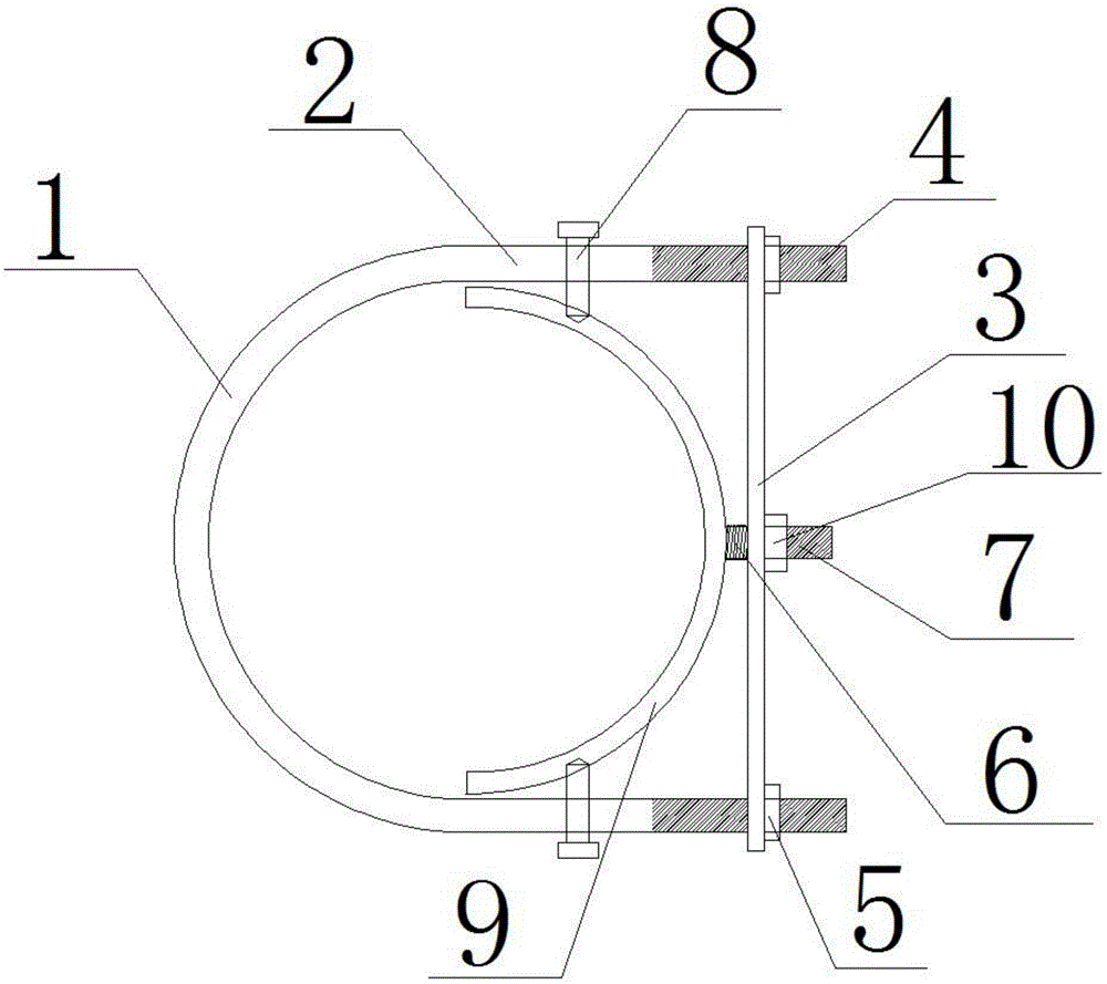 cn208718481u_一种可调节u型抱箍