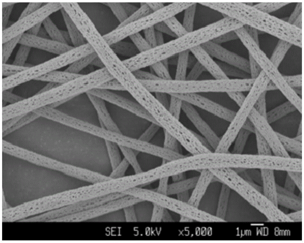多孔核壳结构纳米纤维及其制作方法