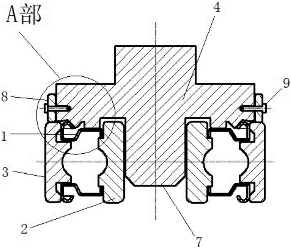 cn208696105u_一种预防轴承防尘盖凸起变形的冲压模具