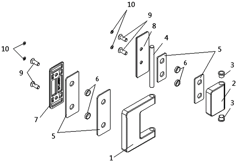 cn209620955u_一种新型偏轴外开合页有效