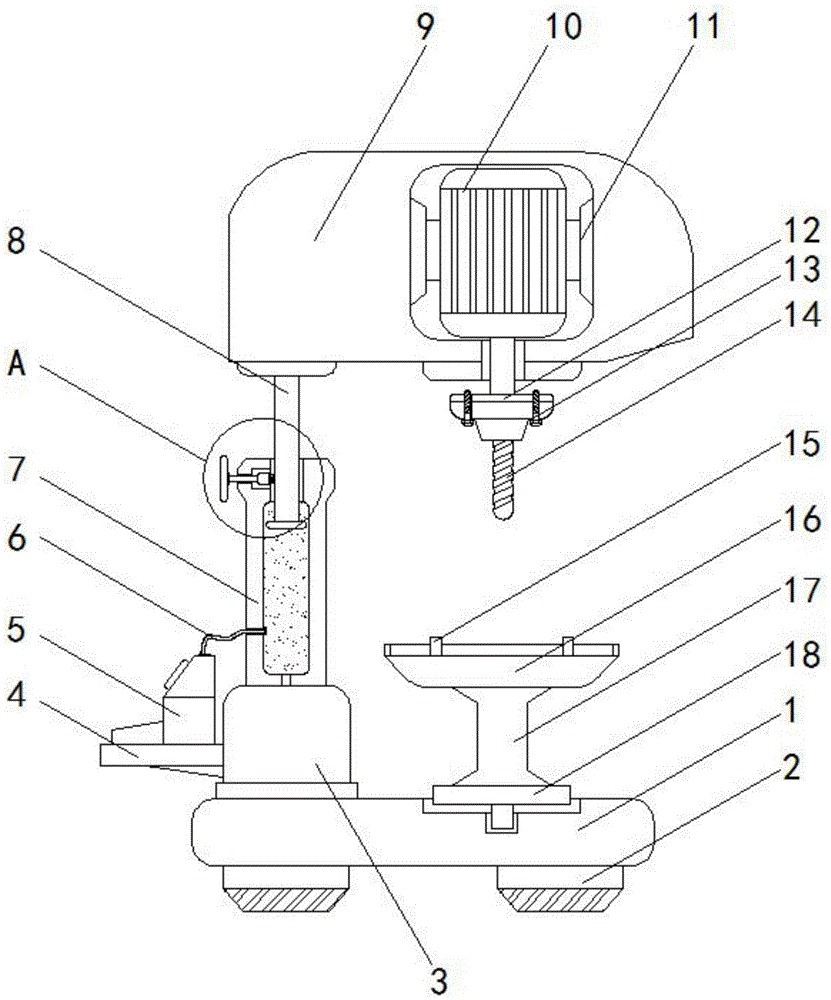 台钻钻杆内部结构图图片
