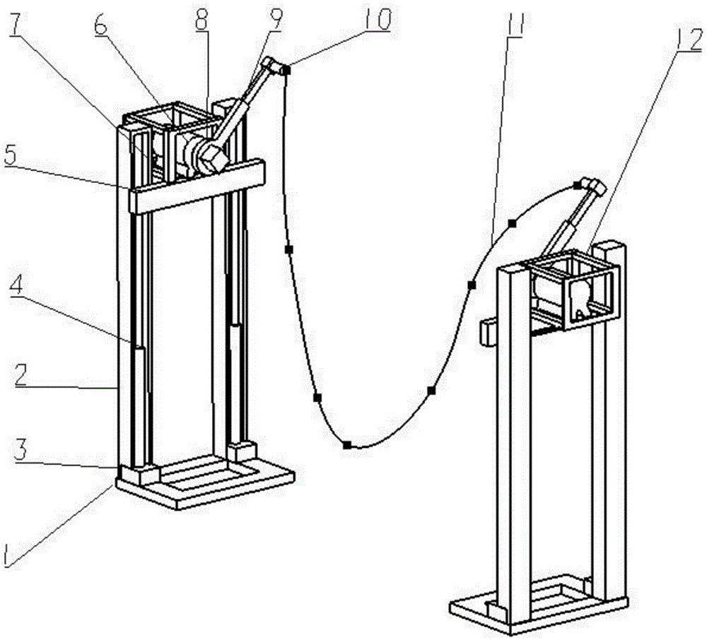 一种便于摇起的跳绳摇绳器