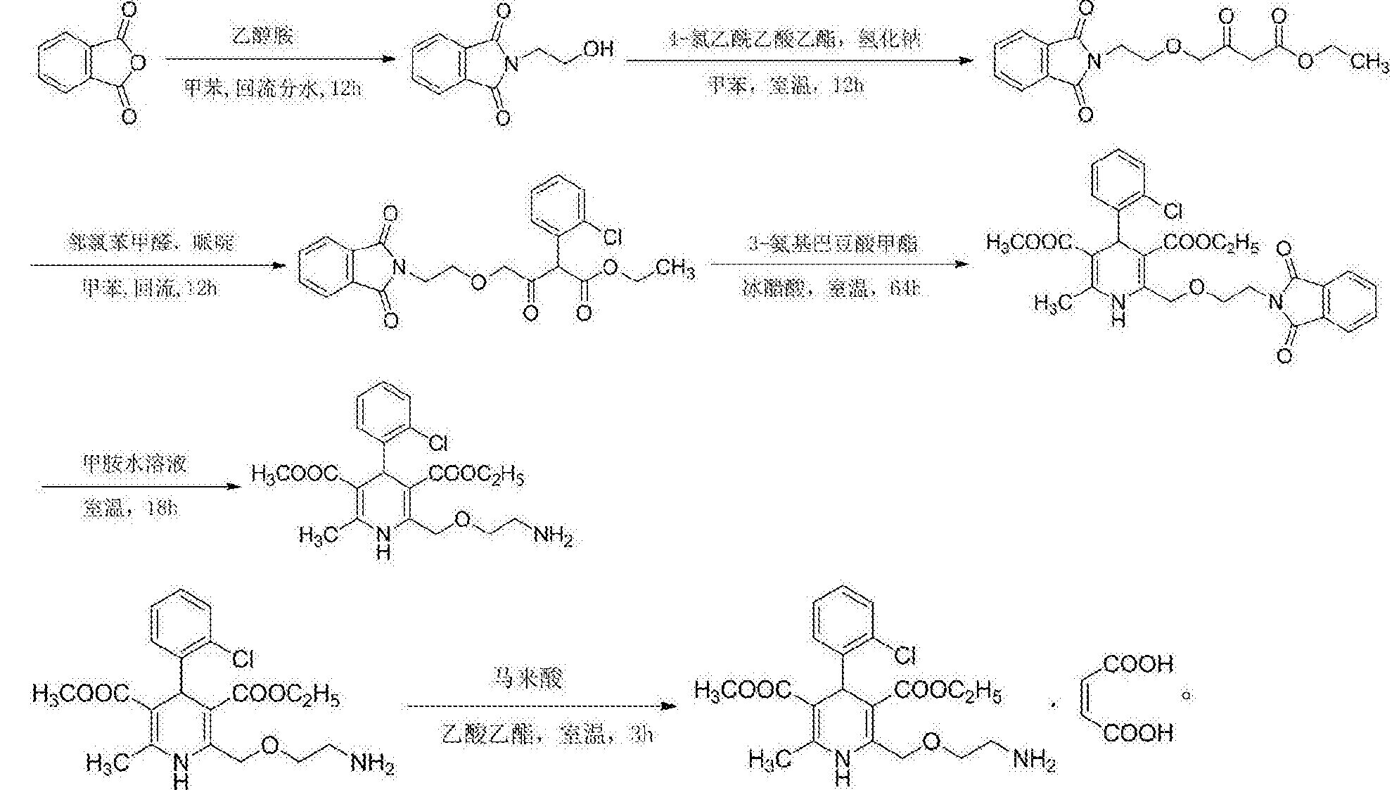 合成工艺,包括以下步骤: 步骤一,n- (2-羟乙基)-邻苯二甲酰亚胺的制备