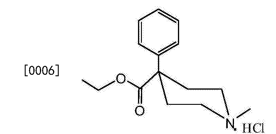 哌替啶的化学结构图图片