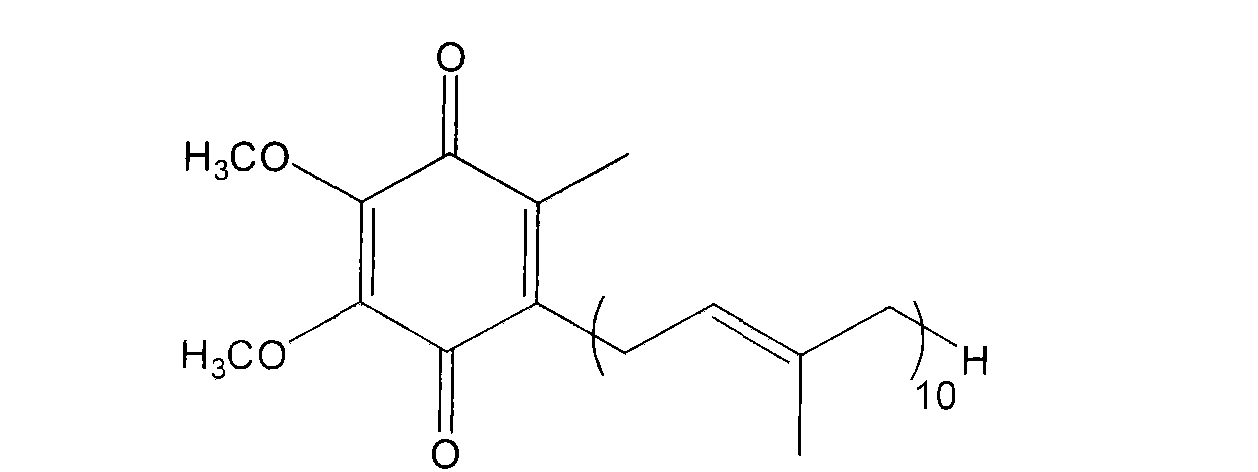 [0003][0002] 辅酶q10又称癸烯醌,泛醌,化学名称为2-(3,7,11,15,19,23